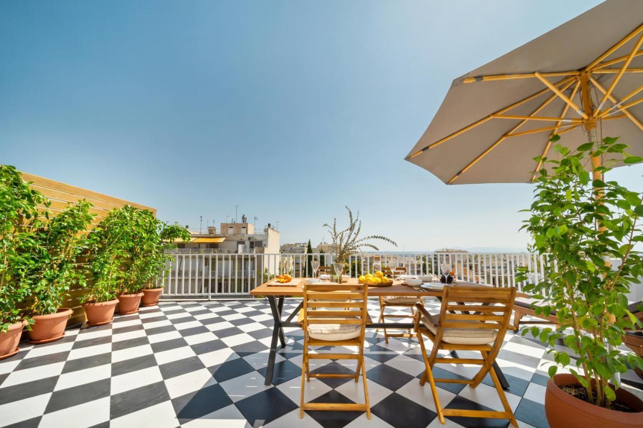 Luxurious Apartment With Big Sea View Terrace - Central Location Athens Exterior photo
